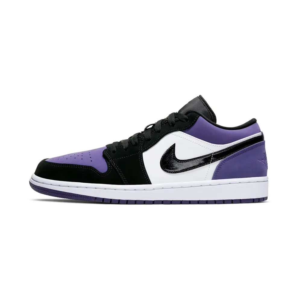Jordan 1 Low Court Purple White/Black-Court Purple (553558-125)