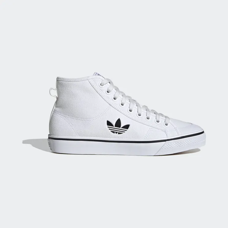 Adidas Nizza High ‘Cloud White’ Cloud White/Cloud White/Core Black (FW8351)