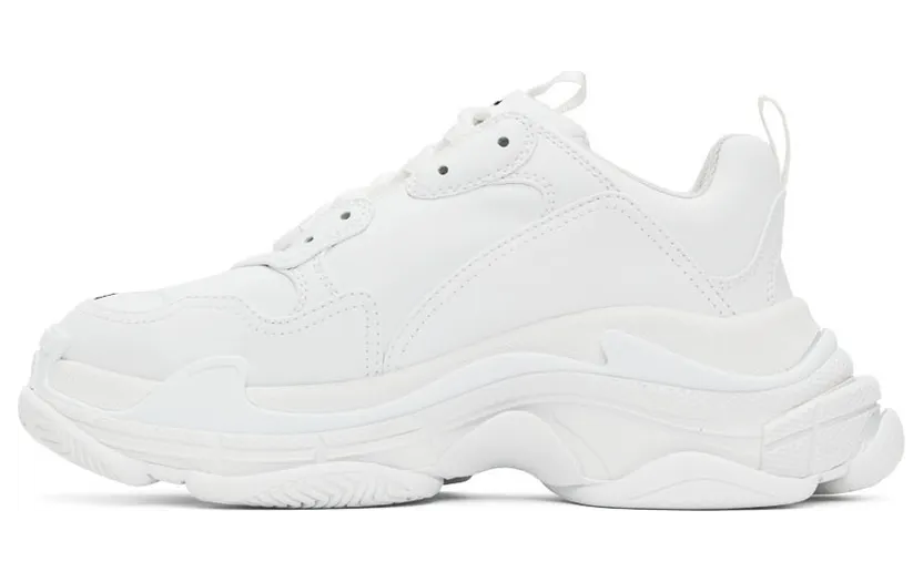 Balenciaga White Triple S Low-Top Sneakers (536737-W2FA5-9000) (3)