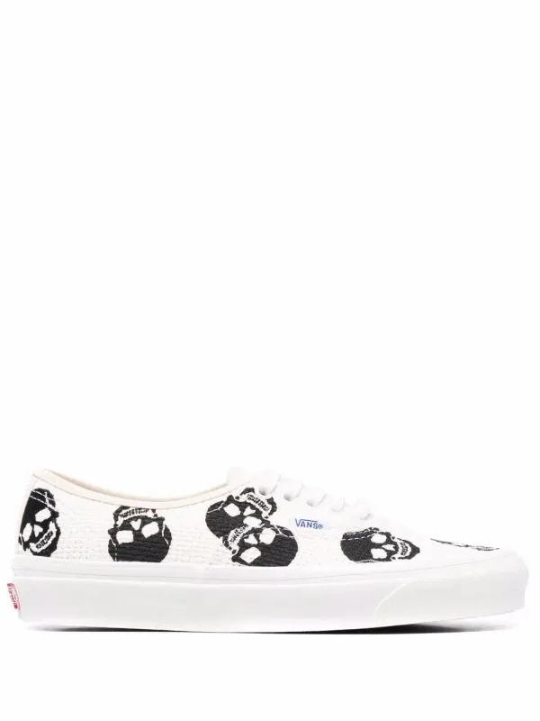 Vans Anaheim Factory Authentic 44 sneakers with doodskopprint – Beige (VN0A54F29GN1)