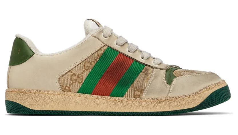 Gucci Beige Screener GG Sneakers (546551 9Y920)