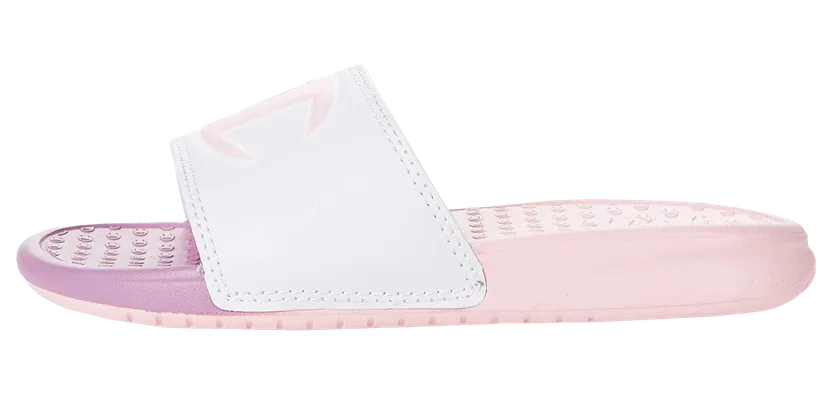 Champion Super Slides Mega Script PS “White / Pink / Multicolor” (CP101183P)