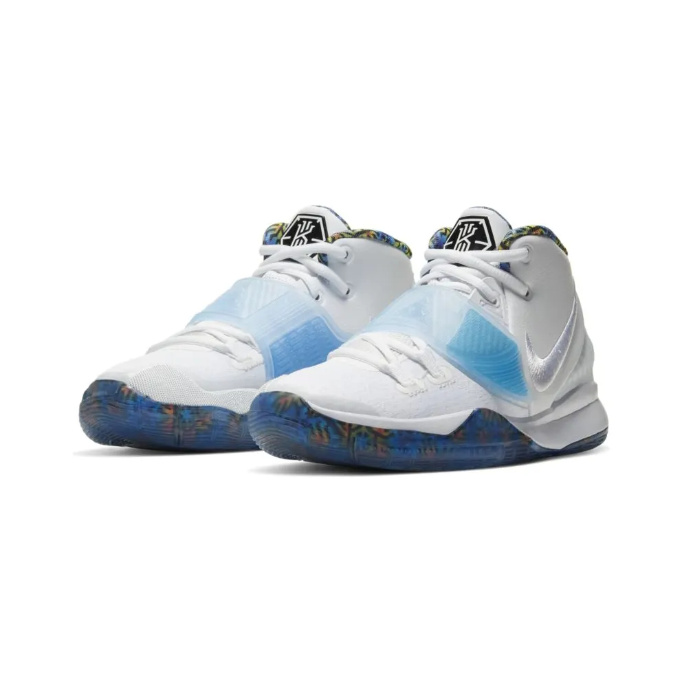 Nike Kyrie 6 White Sapphire Crimson (GS) White/White-Sapphire-Laser Crimson (BQ5599-146)