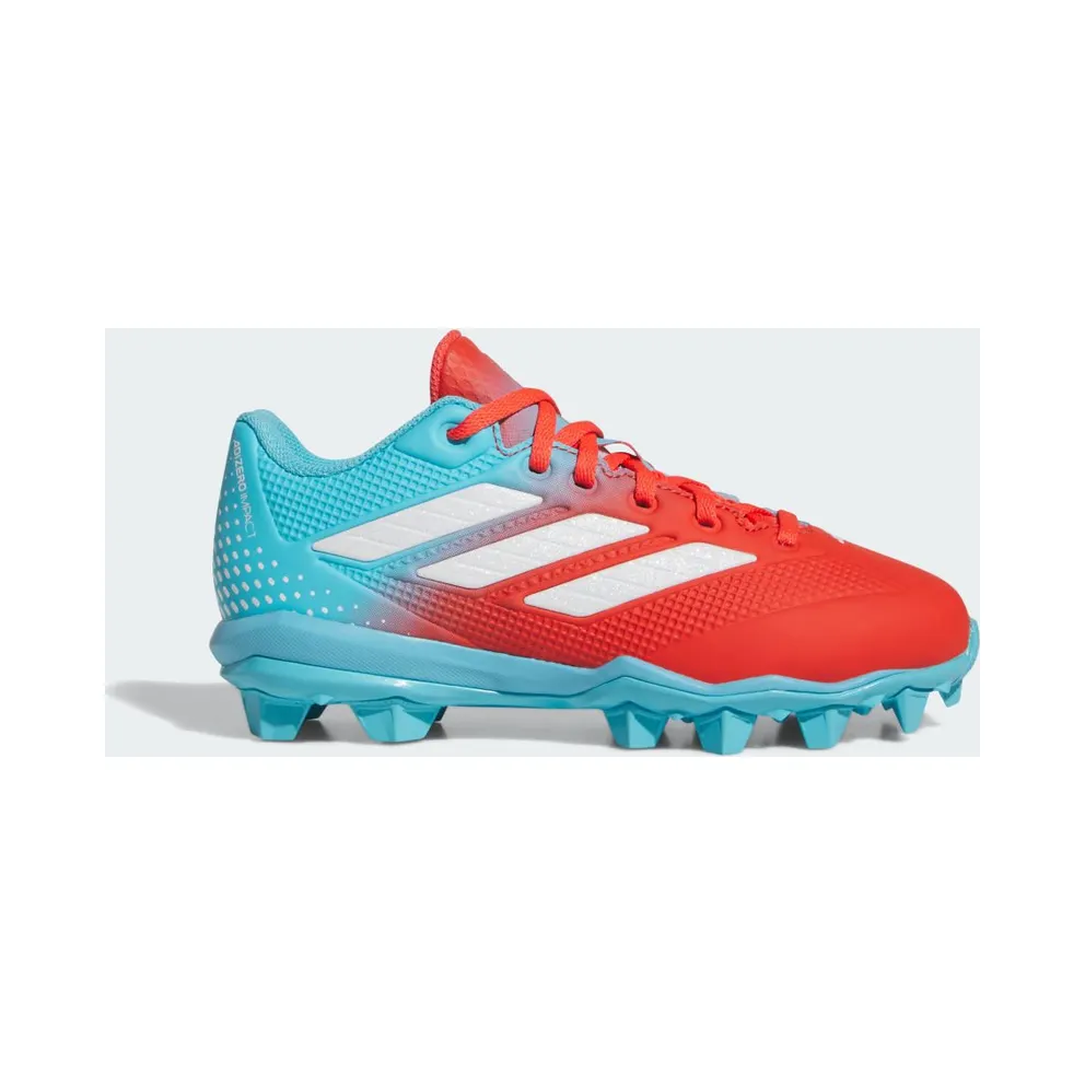Adidas Adizero Impact 2.0 Candy Molded Cleats Kids Bright Cyan / Cloud White / Bright Red (JR3817)