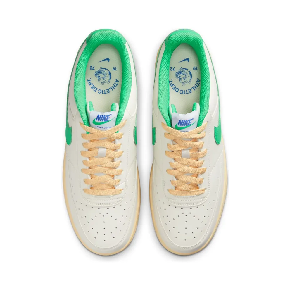 Nike Court Vision Low WMNS Sail Green “Sail / Pale Vanilla / Medium Blue / Electric Algae” (FJ5437-133)