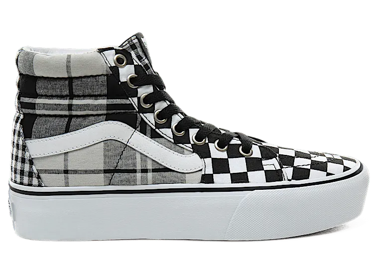 Vans Sk8-Hi Platform ‘Plaid Checkerboard’ Black/White (VN0A3TKNVYD)