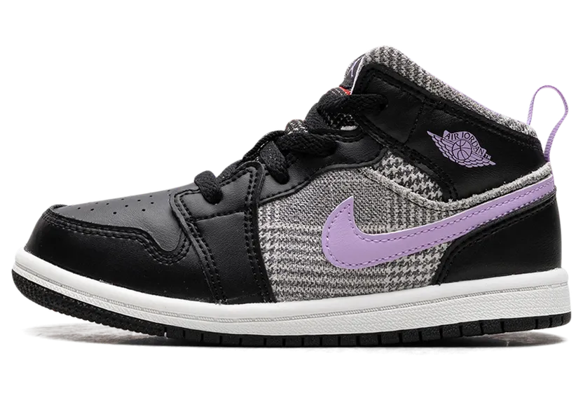 Jordan 1 Mid Houndstooth (TD) (DC7228-015)