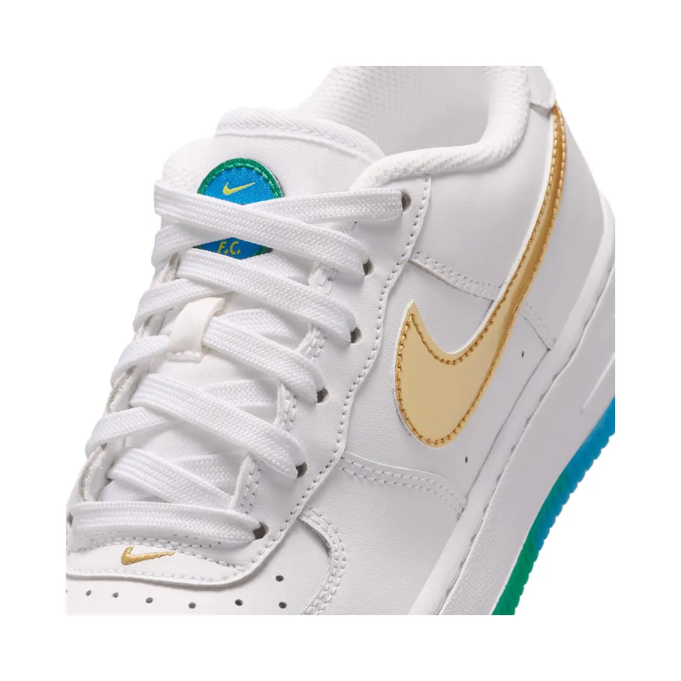 Nike Air Force 1 White/Soar/Sonic Yellow/Metallic Gold (IR3538-100)
