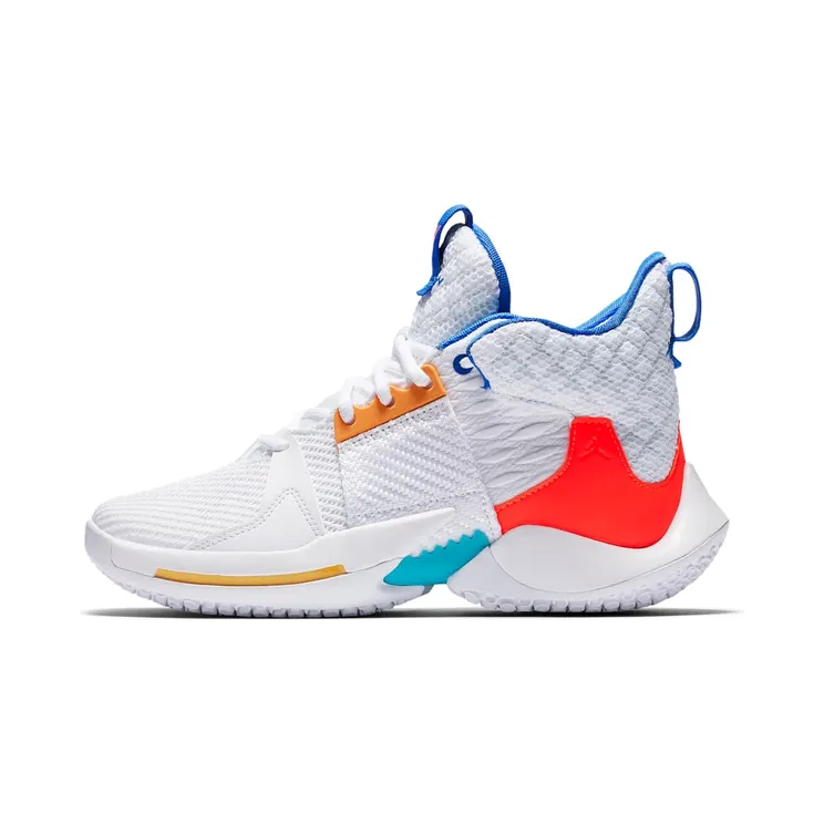 Jordan Why Not 0.2 OKC Home (GS) “White / Blue Lagoon / Signal Blue / Total Crimson” (AO6218-100)