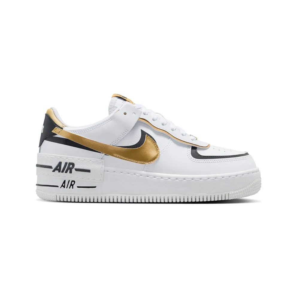 Nike Air Force 1 Low Shadow White Black Metallic Gold (CI0919-125)