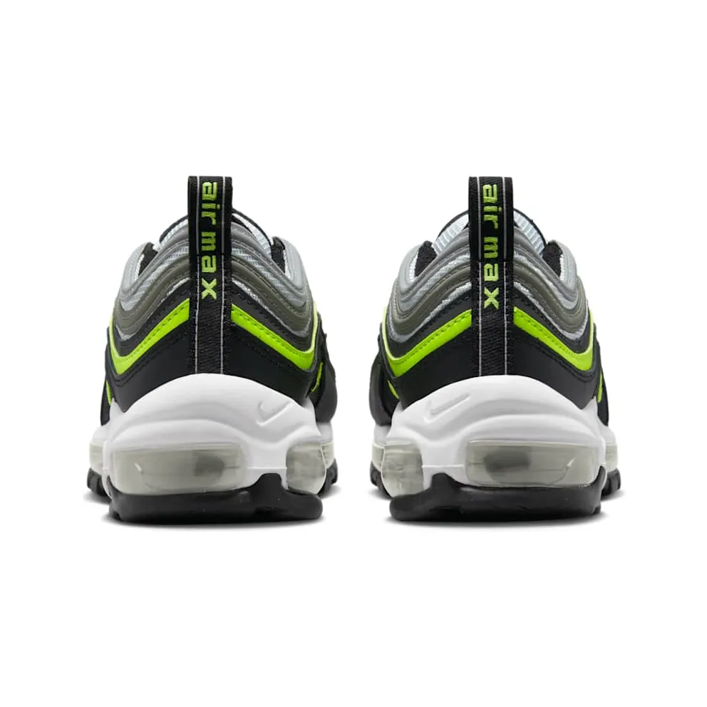 Grade School Nike AIR MAX 97 “BLACK NEON” (921522-030)