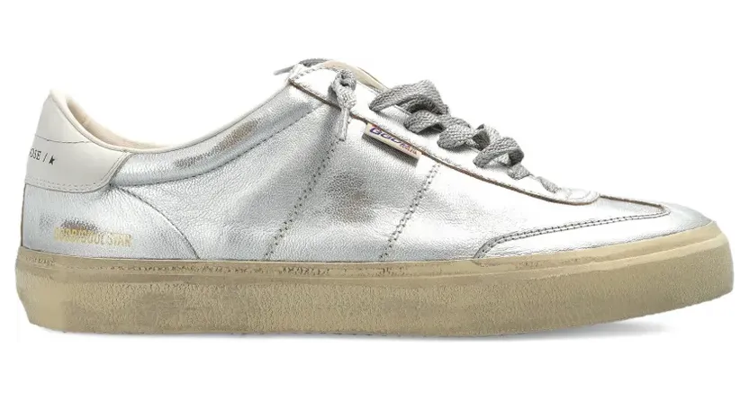 Golden Goose Soul Star suède sneakers – Zilver (GMF00464F008348)