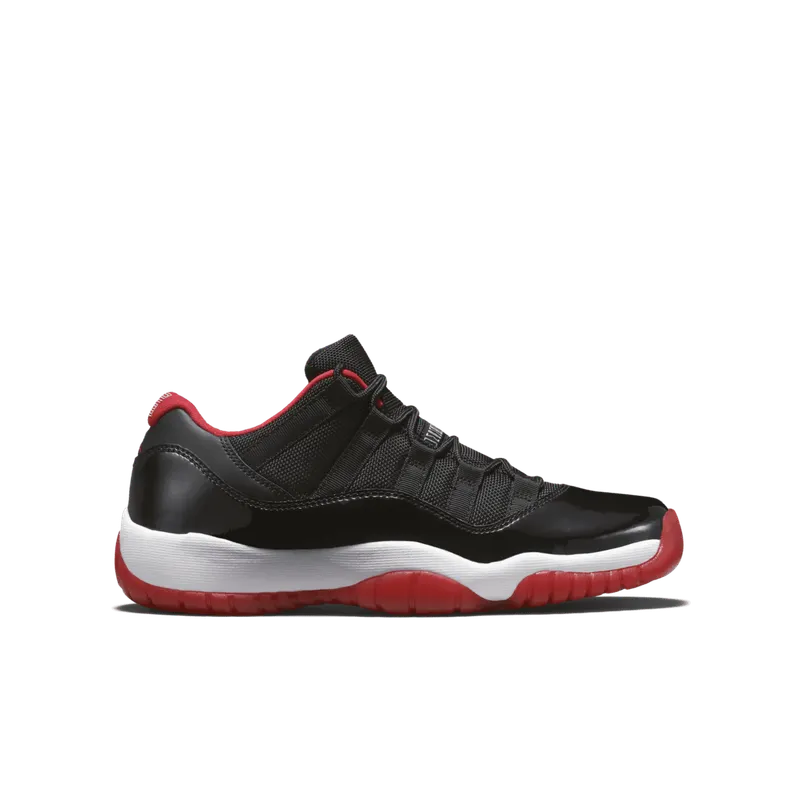Jordan 11 Retro Low Bred (GS) Black/True Red-White (528896-012)