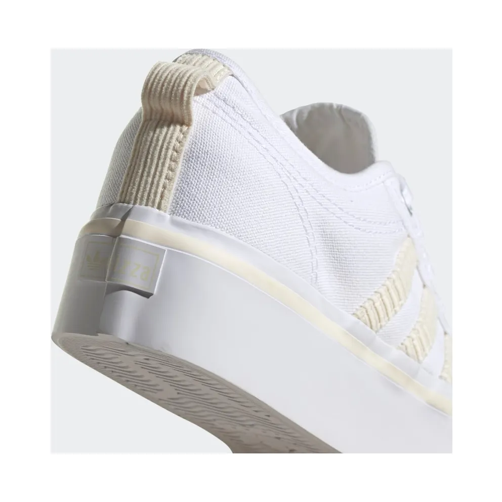 Adidas Nizza Platform ‘Off White Cream’ Cloud White/Off White/Silver Metallic (H69028)