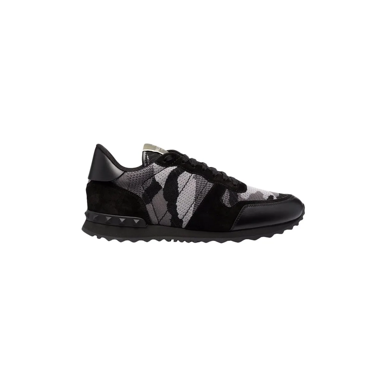 Valentino Garavani Rockrunner Mesh Fabric Camouflage Monochrome (YS0723QRK_52V)