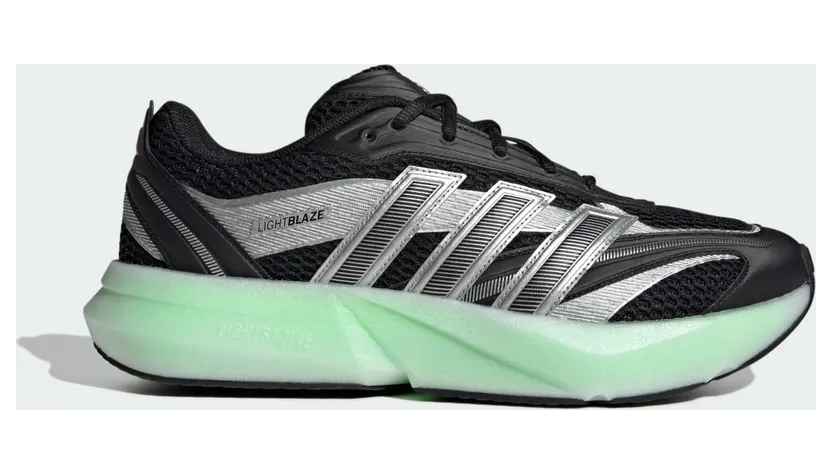 adidas Lightblaze Glow Core Black Silver Metallic Lime Burst (JP6321)
