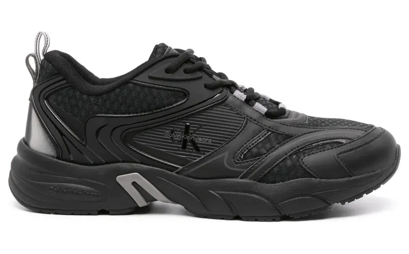 Calvin Klein Jeans Retro sneakers met vlakken – Zwart (YM0YM00931)