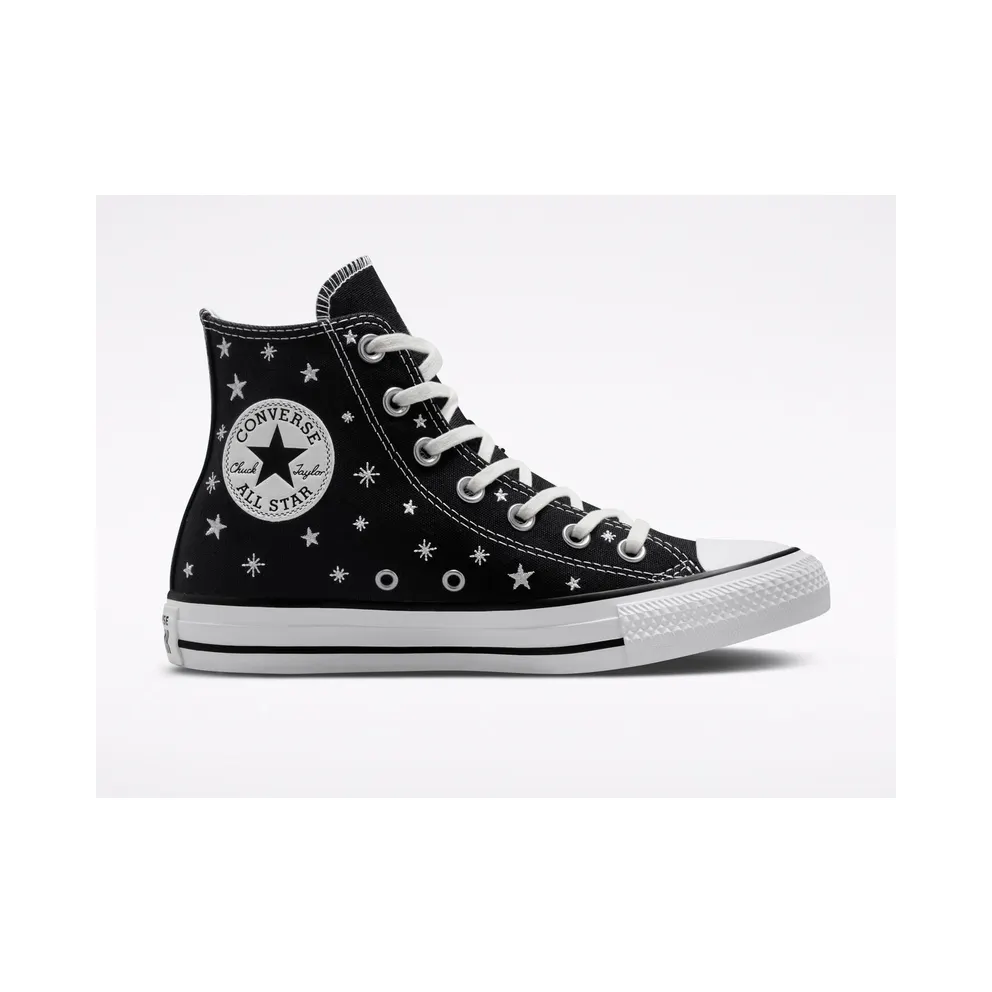 Converse Chuck Taylor All Star Embroidered Stars Schwarz/Egret/Vintage White (A03723C)