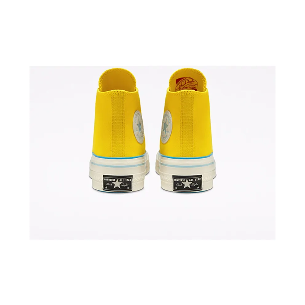 Converse Chuck 70 High ‘Popped Color – Speed Yellow’ Speed Yellow/Sail Blue/Egret (568801C)