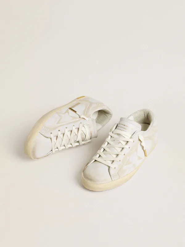 Golden Goose Women’S Super-Star With White Leather Star And Heel Tab With Lived-In Effect (GWF00904.F007248.10189) (2)