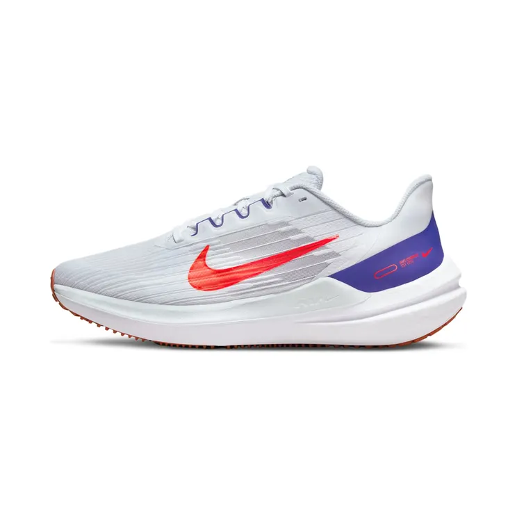 Nike Air Winflo 9 “Football Grey / Concord / Cinnabar / Bright Crimson” (DD6203-006)