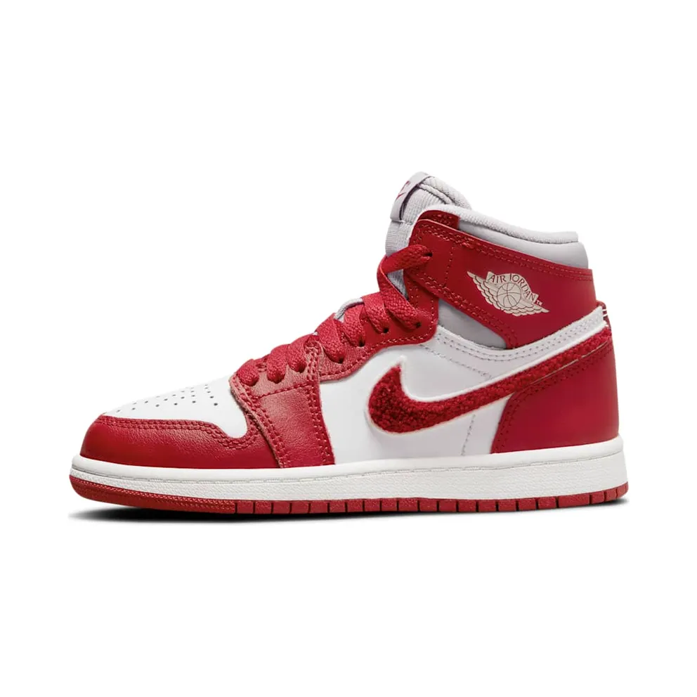 Nike Jordan Kids White & Red Jordan 1 Retro High OG Little Kids (CU0449-061)