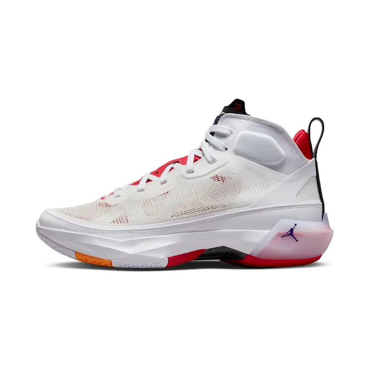 Jordan 37 Hare “White / Light Silver / Black / True Red” (DD6958-160)