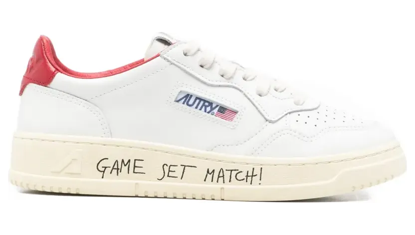 Autry mit rotem Absatz “White” (AULWML03WHITERED)