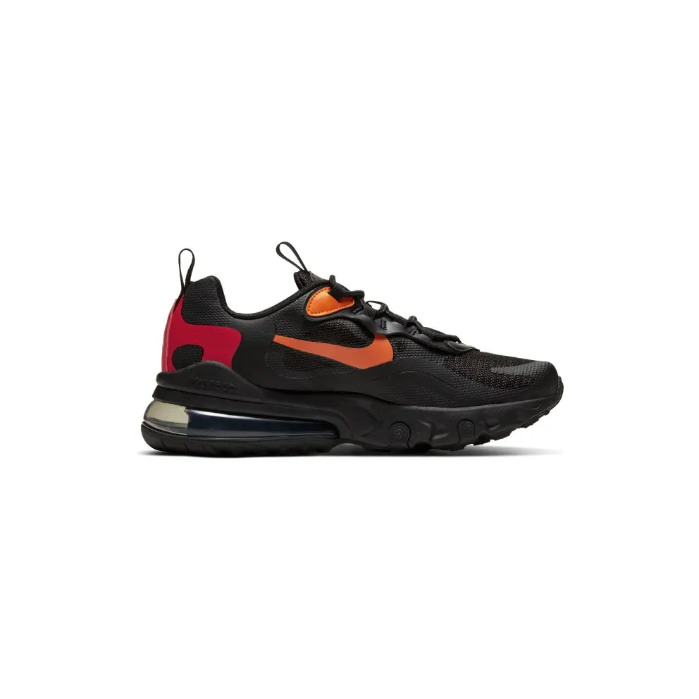 Nike Air Max 270 React Black Magma Orange (GS) Black/Light Smoke Grey/Magma Orange (CV9638-001)