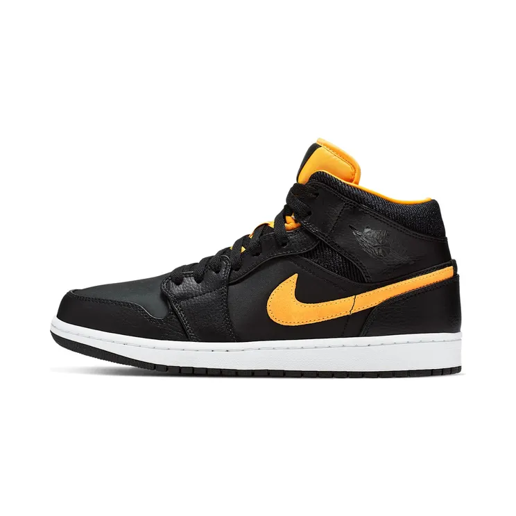 Air Jordan 1 Mid SE “Black / White / University Gold” (CI9352-001)