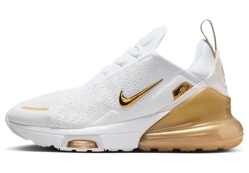 Nike Air Max 270 White / Team Gold / Truly Gold (IO9884-114)