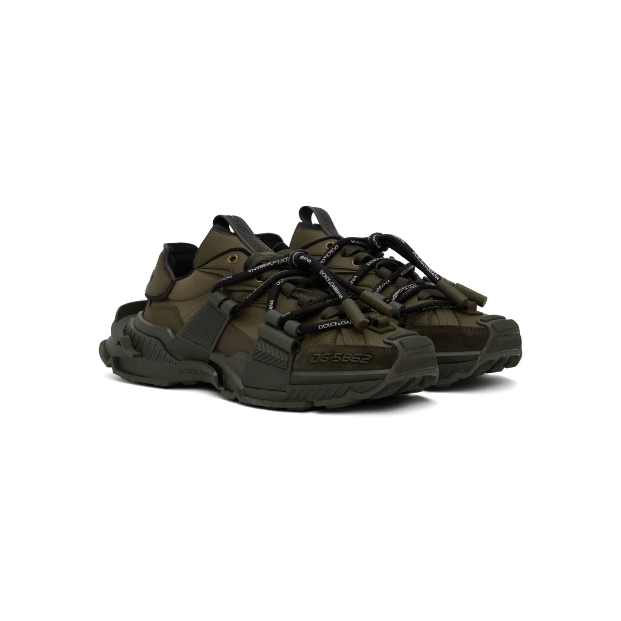 Dolce & Gabbana Khaki Space Low-Top Sneakers (CS1963 AQ718) (4)