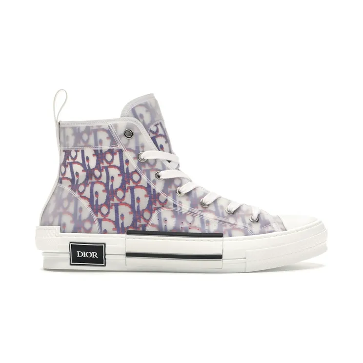 Dior B23 High Top Red Blue Oblique