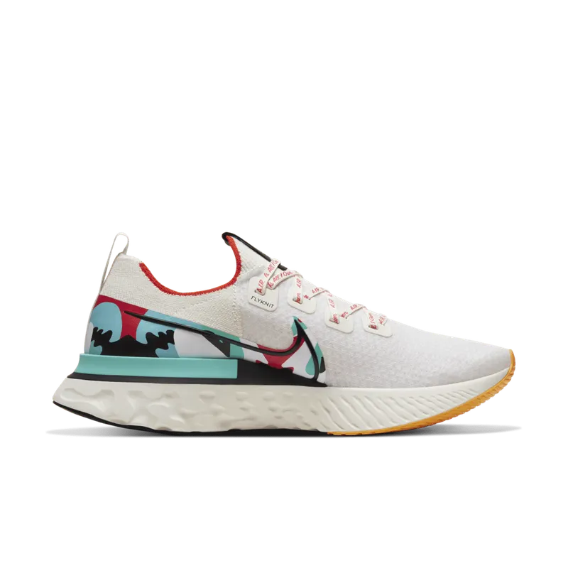 Nike React Infinity Run Flyknit A.I.R Sail Sail/Track Red-Laser Orange-Black (CV9312-100)