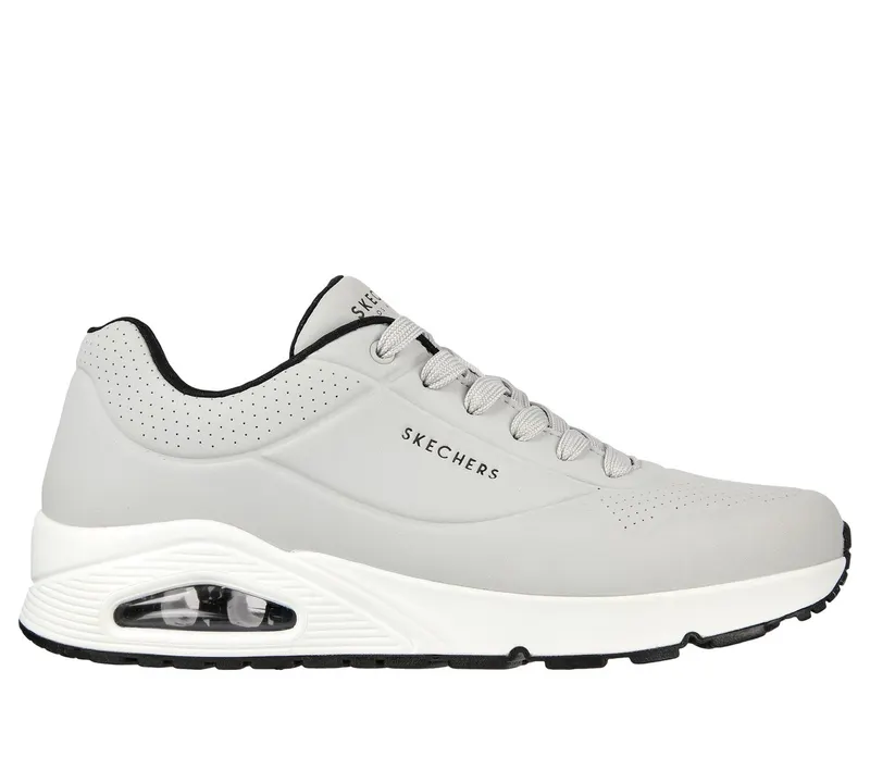 Skechers UNO – Stand On Air Sneaker Licht Grey/Black