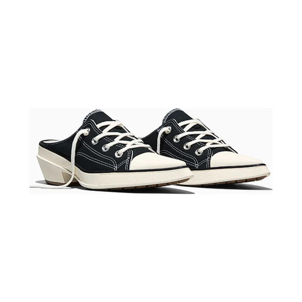 Converse Chuck 70 Low De Luxe Pointed Mule Heel Platform Black Egret (Women’s) (A16060C)