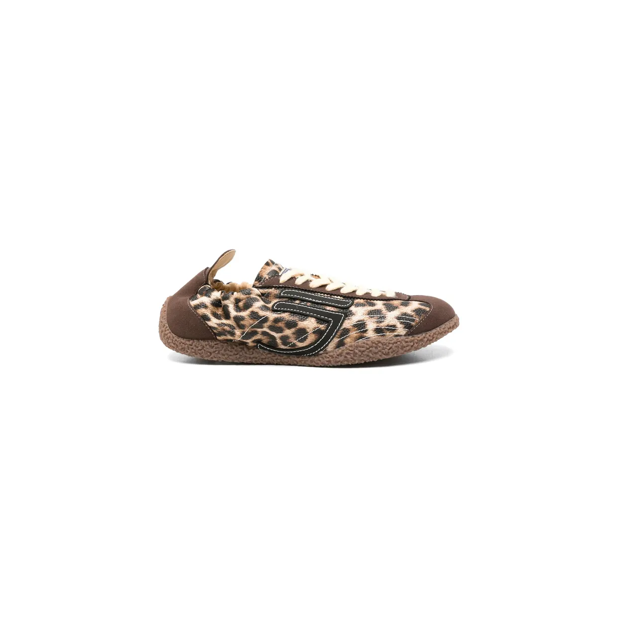 Puraai Leopard-print Lace-up “Brown/Black” (PU901C-007)