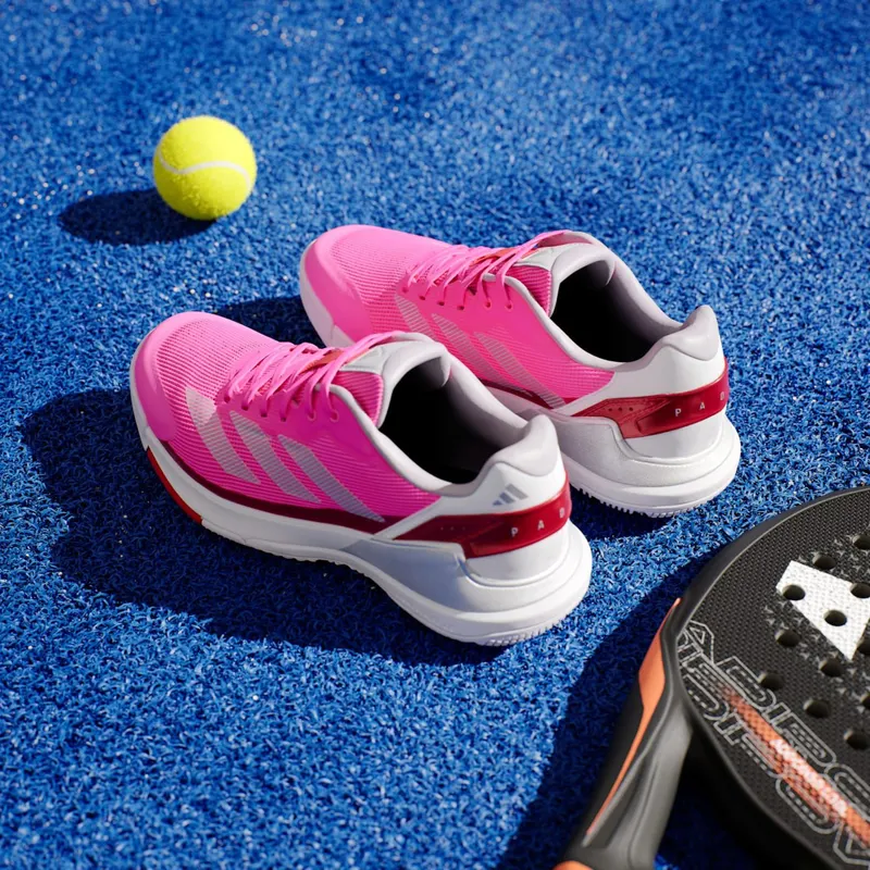 Adidas Crazyquick Lightstrike Padel Shoes Lucid Pink / Silver Metallic / Lucid Red (IH3395)