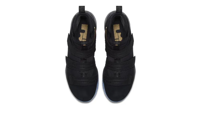 Nike LeBron Zoom Soldier 11 Black Gold Black/Metallic Gold-White (897646-002)