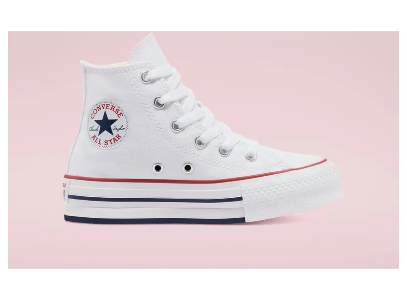 Converse Converse Color EVA Platform Chuck Taylor All Star High Top White/garnet/midnight Navy (671108C)