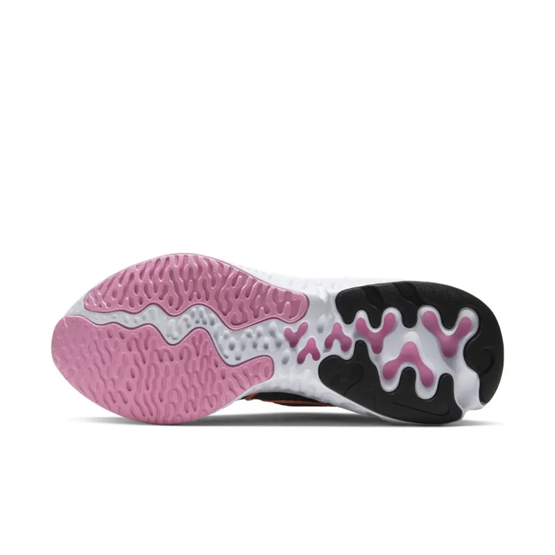 Nike Renew Run Black White Pink (W) Black/White Pink-Orange Pulse (CK6360-001)