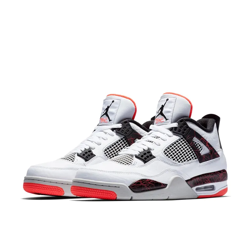 Jordan 4 Retro Flight Nostalgia White/Black-Bright Crimson-Pale Citron (308497-116)