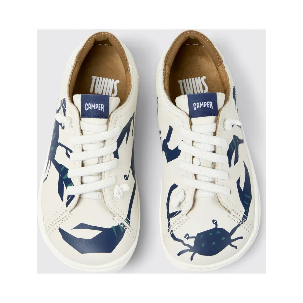 Camper Twins Printed Leather White (80003-156TWINS0)