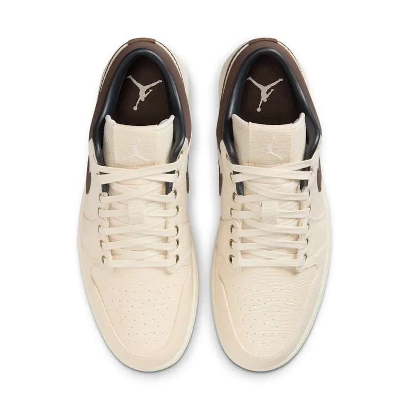 Air Jordan 1 Low Premium “Pale Ivory Baroque Brown” (IB8058-110)
