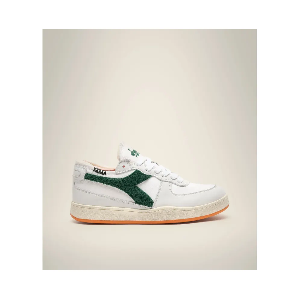 Diadora Mi Basket Row Cut Terry White / Green Eden (201178542C7213)