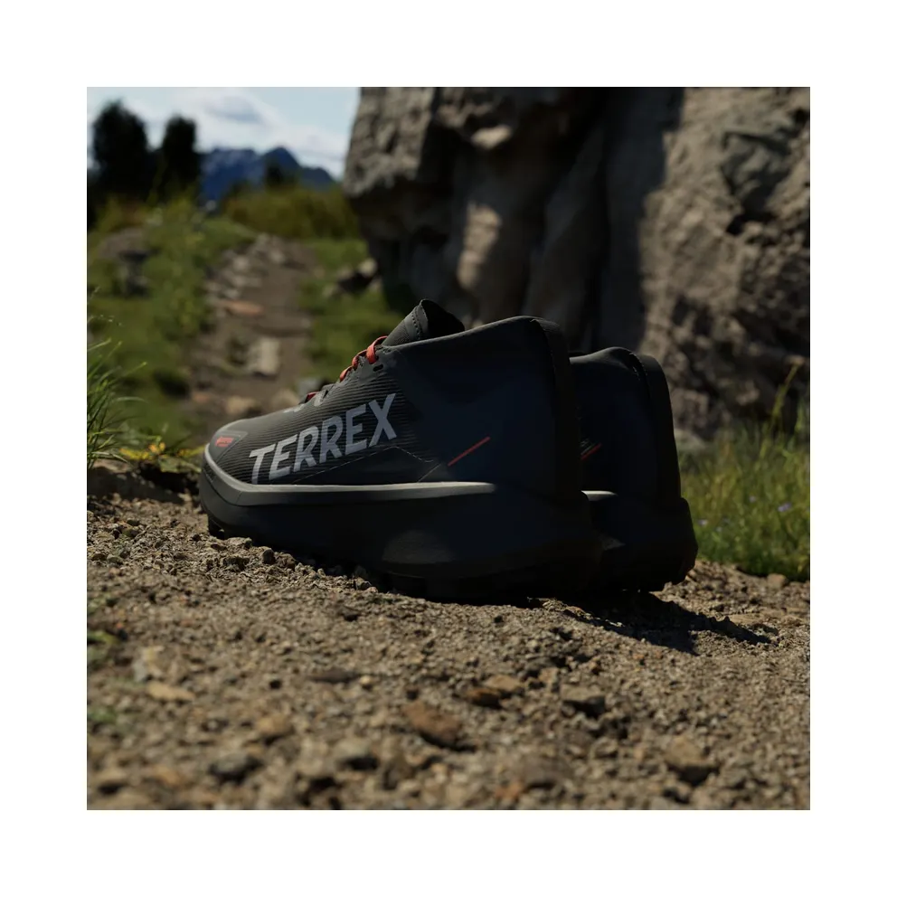 Adidas Terrex Agravic GTX Trail Running Core Black / Grey Two / Semi Impact Orange (IH2939)