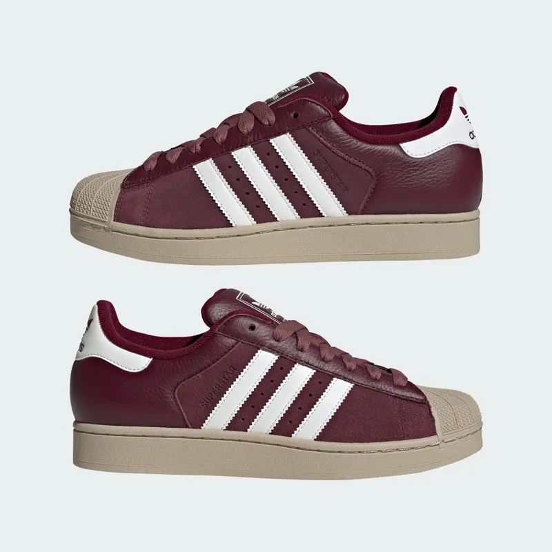 Adidas SUPERSTAR II Maroon / Core White / Khaki Three (KJ9949)