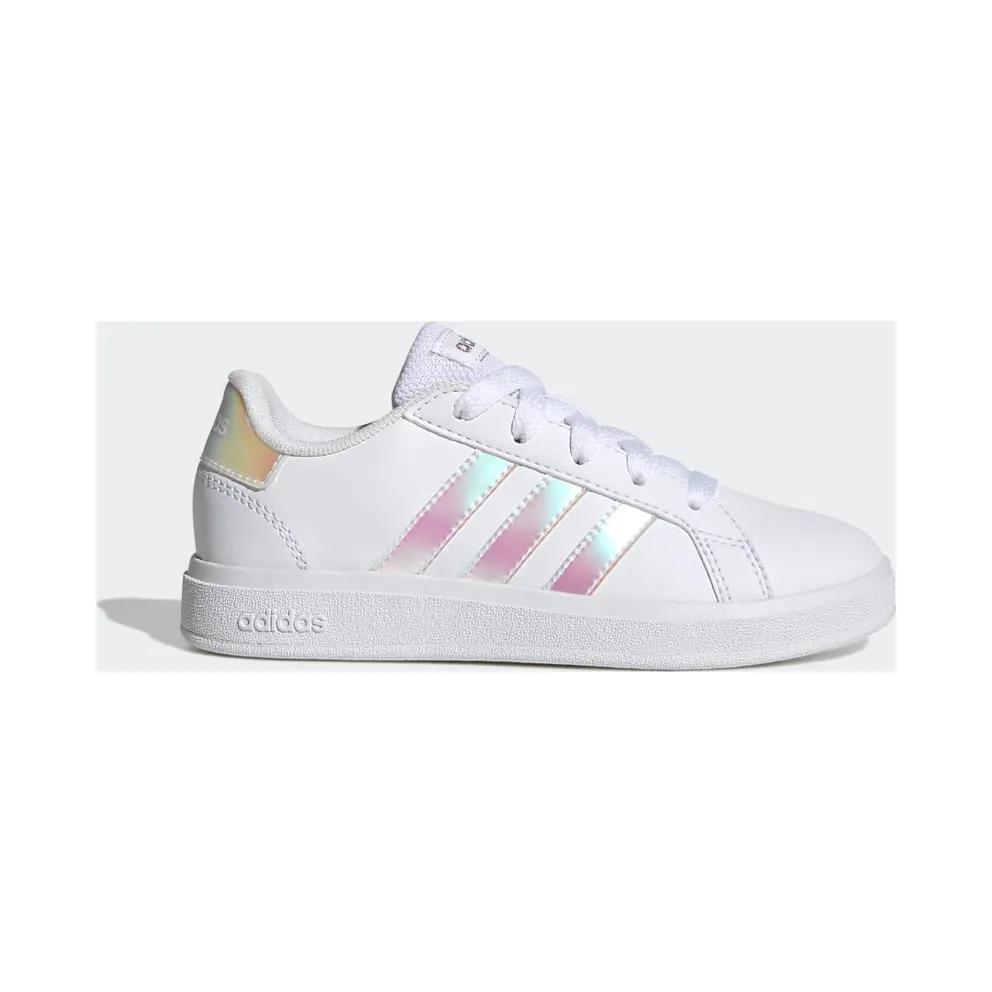 adidas Grand Court Lifestyle Lace Tennis Schuh Cloud White / Iridescent / Cloud White (GY2326)