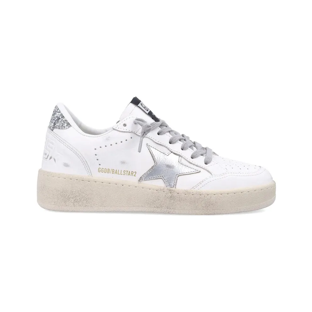Golden Goose Ball Star 2 Deluxe White Silver (GWF00804.F006966.80185)