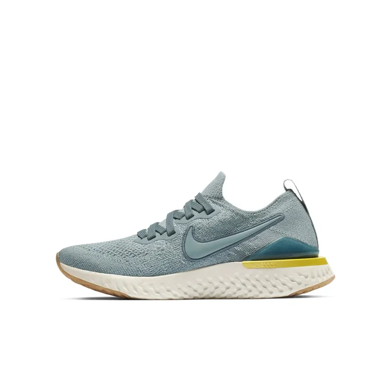Nike Epic React Flyknit 2 Aviator Grey (GS) Aviator Grey/Black/Blue Fury (AQ3243-005)